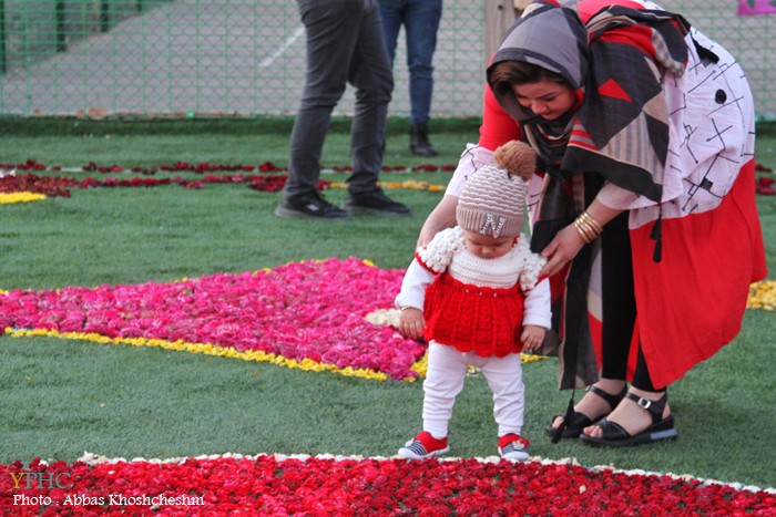 گزارش تصویری _ بزرگترین فرش سرگل آسیا در محلات گزارش تصویری _ بزرگترین فرش سرگل آسیا در محلات