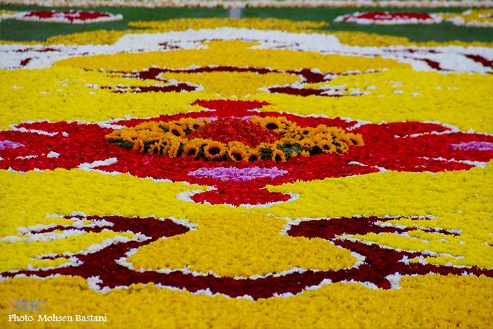 نمایش دومین فرش سرگُل جهان در محلات