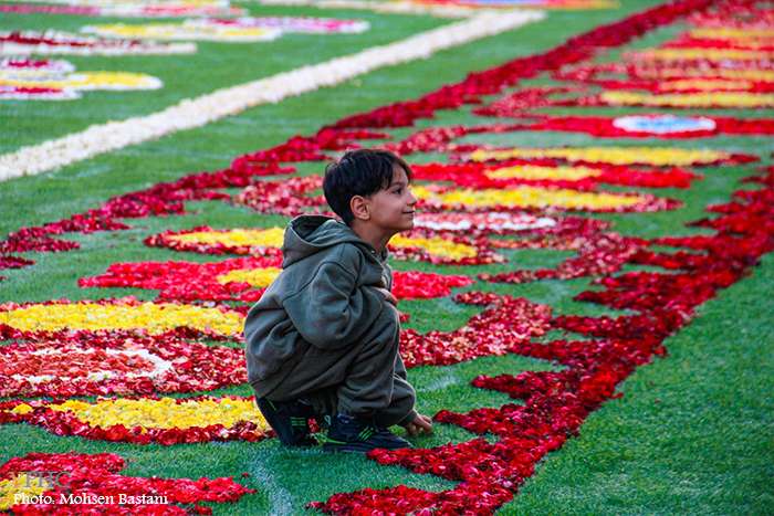 نمایش دومین فرش سرگُل جهان در محلات