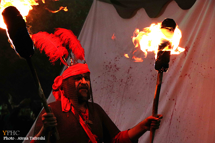 مراسم خیمه سوزان ظهر عاشورا حسینی (ع)