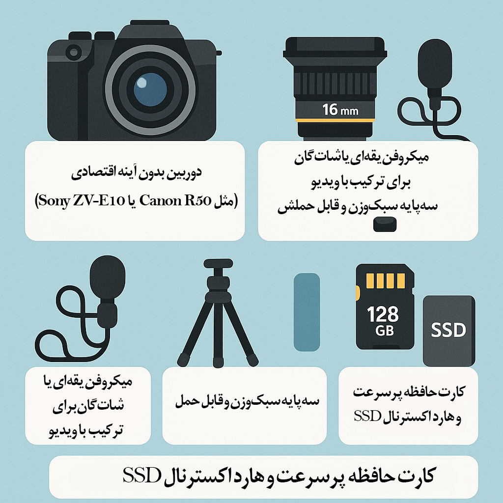 تجهیزات پیشنهادی برای عکاسان تازه کار در سال 2024