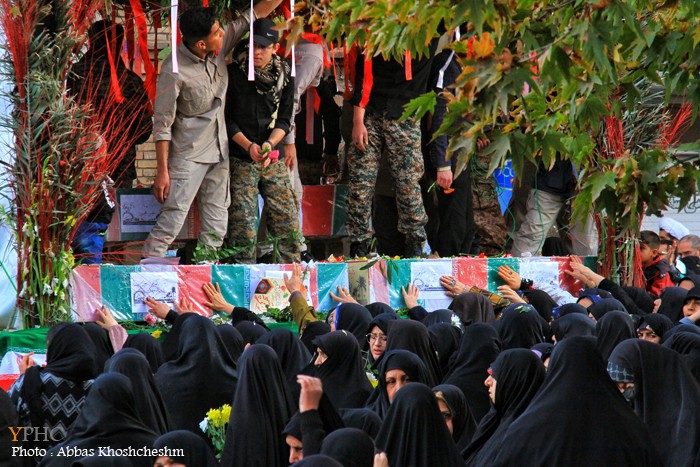 تشییع پیکرهای مطهر شهدای گمنام در محلات