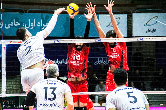 دیدار تیم های والیبال پیکان تهران و فولاد سیرجان