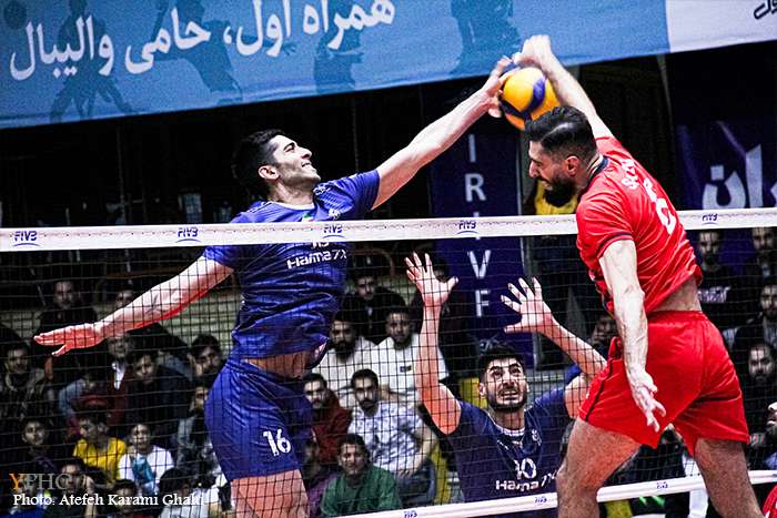 دیدار تیم های والیبال پیکان تهران و فولاد سیرجان