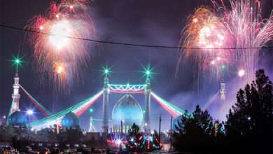 حال و هوای مسجد جمکران در شب نیمه‌شعبان