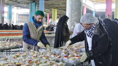 پخت و توزیع کیک ۳۱۳ متری همزمان با نیمه شعبان