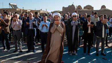 اقامه نماز عید سعید فطر در شهرستان میان آباد